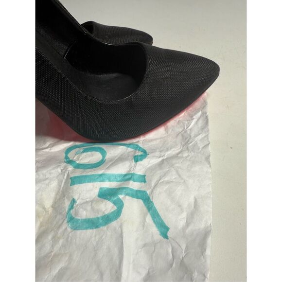 Aldo Stilettos Heels Shoes Black Orange Neon Size 7,5 - Picture 13 of 13